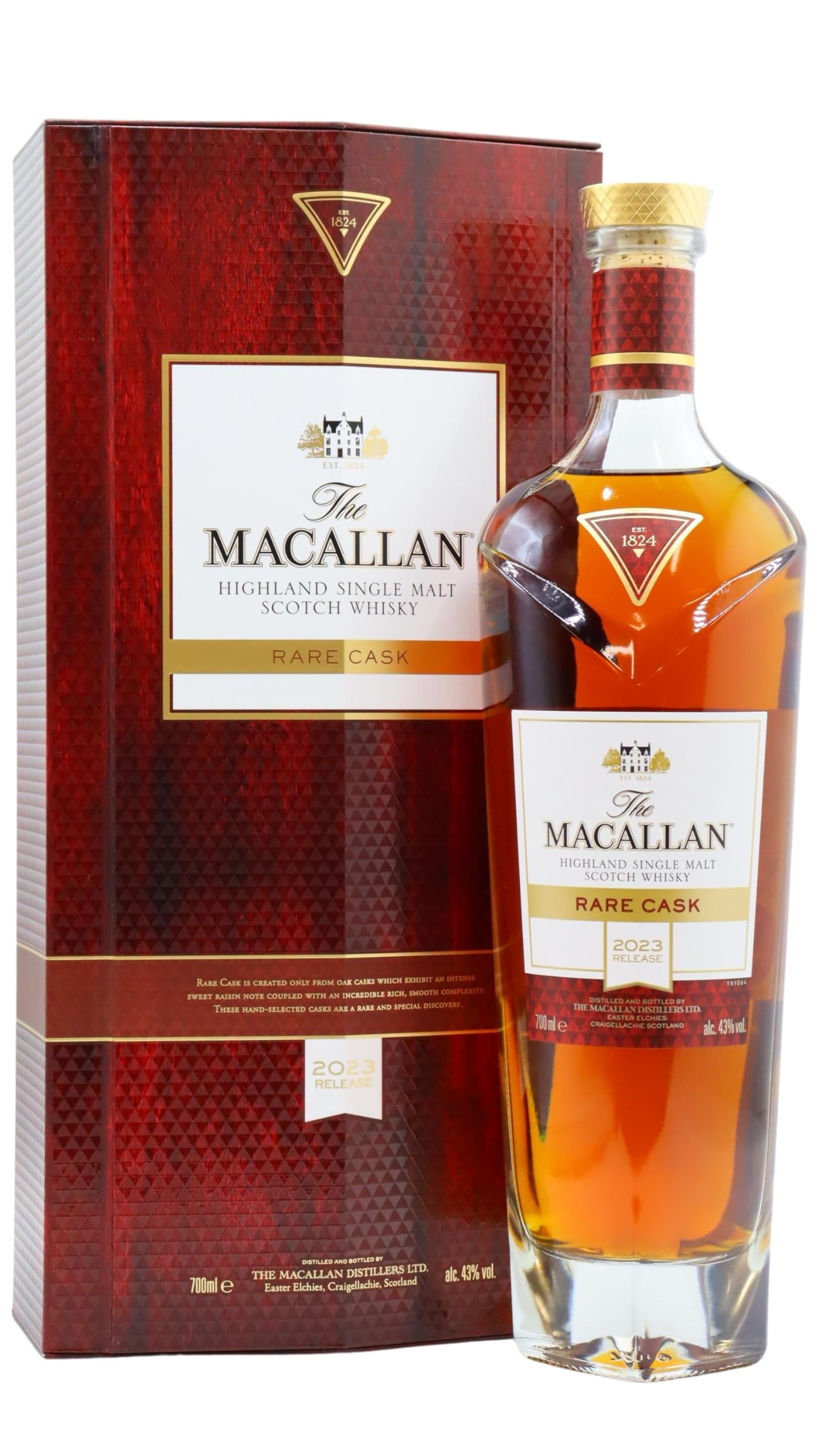 【新品・未開栓】箱・包装付き　マッカラン RARE CASK 2023 Macallan Rare Cask 2023 Release, Pack of 1 : Amazon.co.uk: Grocery